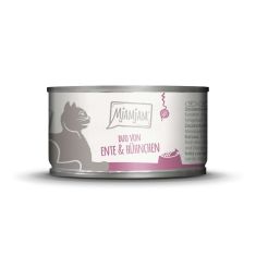 MJAMJAM gato adulto duo pato, pollo y zanahoria lata 100 gr
