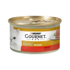 GOURMET gato Gold mousse buey 85 gr