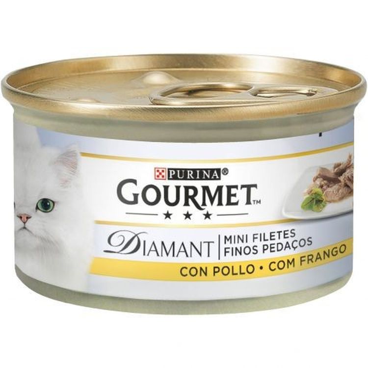 GOURMET gato Diamant finas lonchas pollo 85 gr