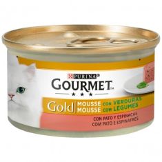 GOURMET gato Gold mousse pato y espinaca 85 gr