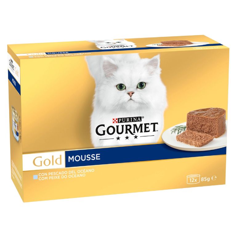 GOURMET gato Gold mousse pescado 12x85 gr