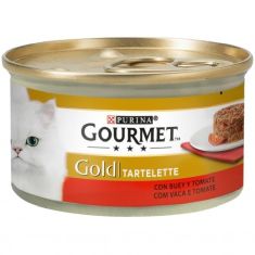 GOURMET gato Gold tartelette buey y tomate 85 gr