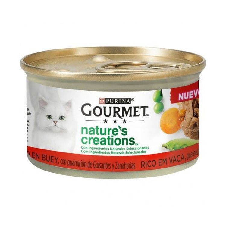 GOURMET gato Natures creations buey 85 gr