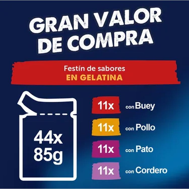 FELIX gato adulto Fantastic gelatina mix 44x85 gr