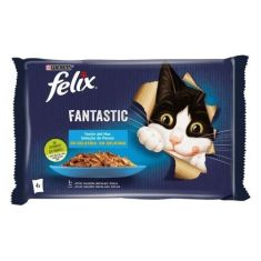 FELIX gato adulto Fantastic festin del mar 4x85 gr