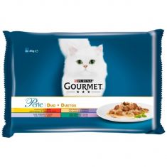 GOURMET gato Perle laminas duo del campo 4x85 gr