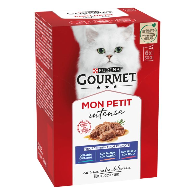 GOURMET gato Mon petit pescado surtido 6x50 gr