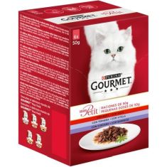 GOURMET gato Mon petit carnes surtido 6x50 gr
