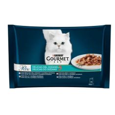 GOURMET gato Perle delicias del oceano 4x85 gr
