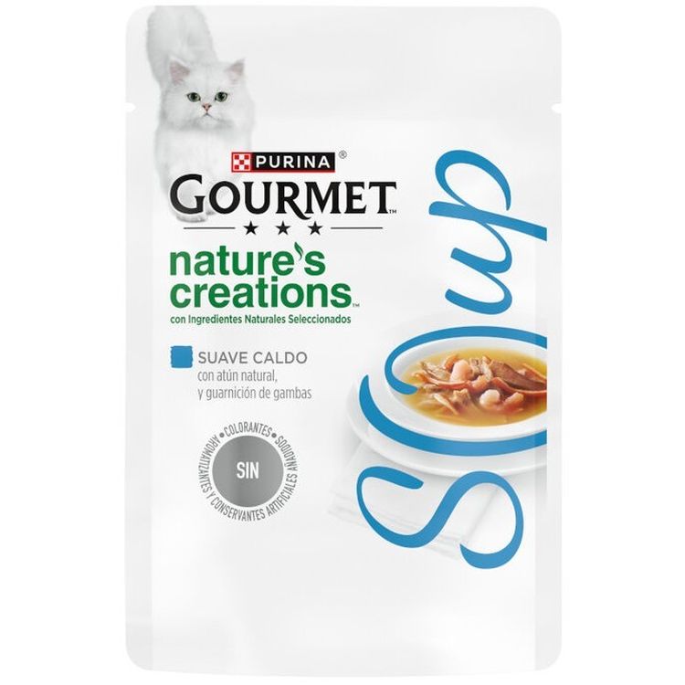 GOURMET gato Soup atun y gambas 40g