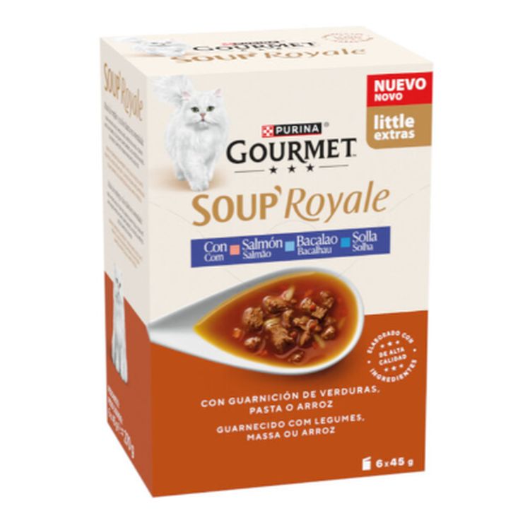 GOURMET gato Soup royale salmon 6x45 gr