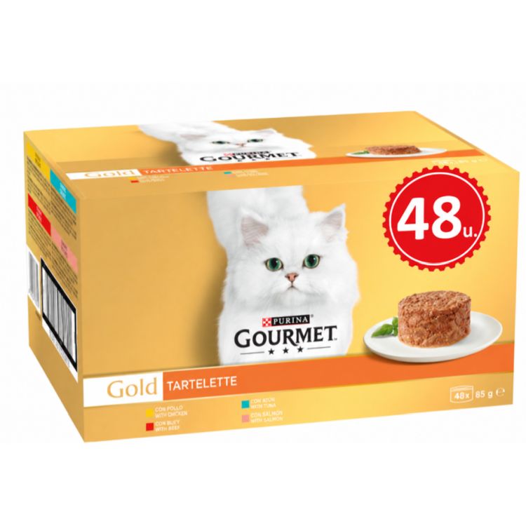 GOURMET gato Gold tartelette 48x85 gr