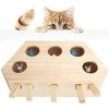 DUVO gato juguete interactivo madera rectangular 40x19x8 cm