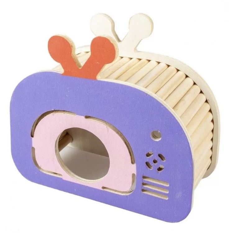 DUVO roedor caseta madera TV 19,6x8,5x17 cm