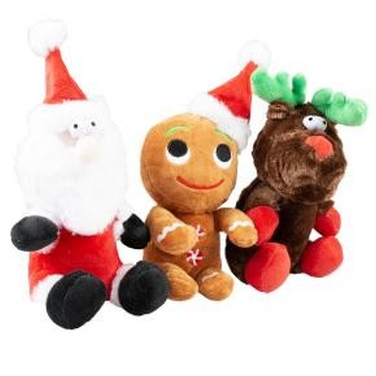 DUVO perro juguete peluche X-mas Cuddle trio 16x28x9 cm