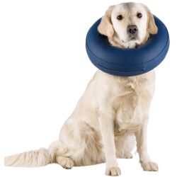 TRIXIE collar protector inflable azul M