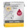 PLATINUM perro adulto pato y pavo brick 375 gr