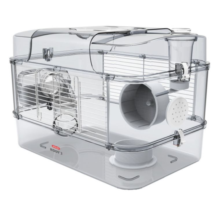 ZOLUX roedor jaula Rody 3 Solo blanca 41x27x28 cm