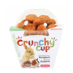 ZOLUX roedor snack crunchy cup nature zanahoria y lino 200 gr