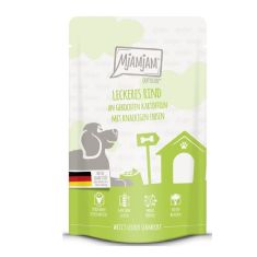 MJAMJAM perro adulto ternera y papas con guisantes pouch 125 gr