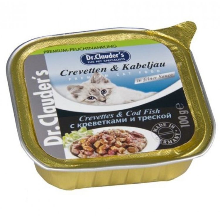 DR CLAUDER gato adulto gamba merluza salsa tarrina 100 gr