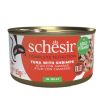 SCHESIR gato adulto atun y gamba gelatina lata 85 gr