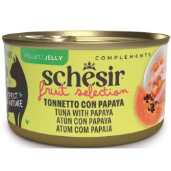 SCHESIR gato adulto Fruit selection atun y papaya gelatina lata