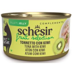 SCHESIR gato adulto Fruit selection atun y kiwi gelatina