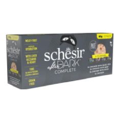 SCHESIR gato adulto After Dark pollo, buey y pato paté 12x80 gr