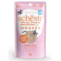 SCHESIR gato adulto pollo y lubina gelatina pouch 70 gr