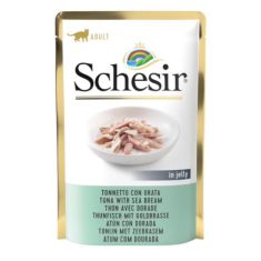 SCHESIR gato adulto atun y dorada gelatina pouch 85 gr