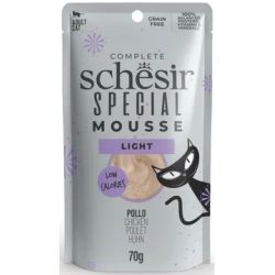 SCHESIR gato adulto Special light pollo y pavo pouch 70 gr