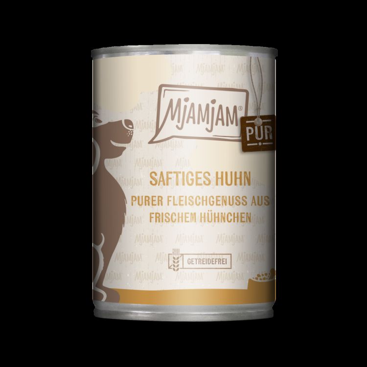 MJAMJAM perro adulto pollo puro lata 400 gr