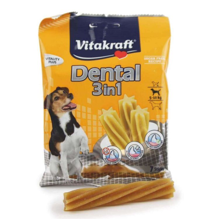 VITAKRAFT perro pequeño mediano snack dental 3 en 1