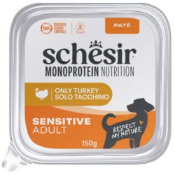 SCHESIR perro adulto Monoprotein pavo pate