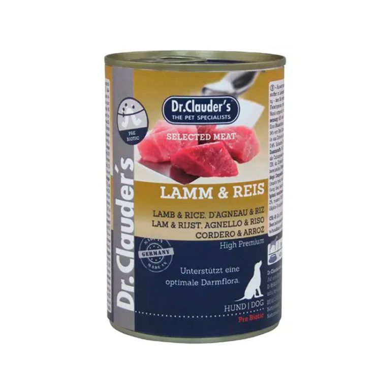 DR CLAUDER perro adulto cordero arroz lata