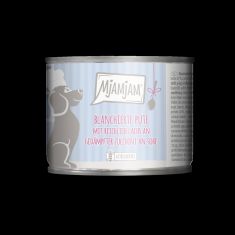 MJAMJAM perro adulto pava, salmon y salsa lata 185 gr