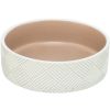 TRIXIE perro comedero ceramica patron blanco y beige 700 ml