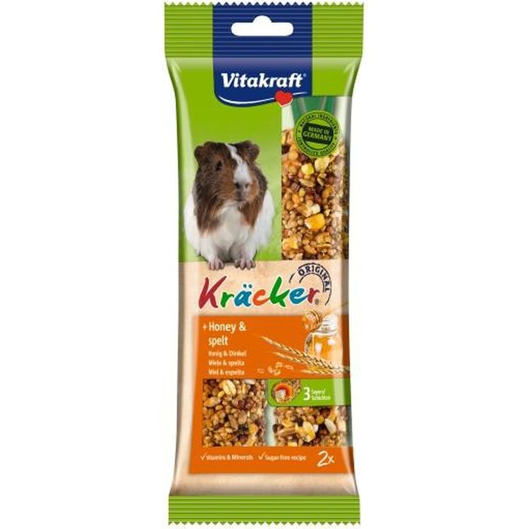 VITAKRAFT cobaya snack barritas miel cereales