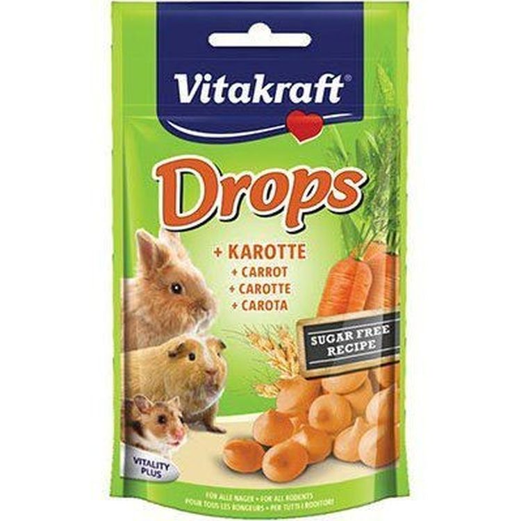 VITAKRAFT roedor snack Drops zanahoria 75 gr