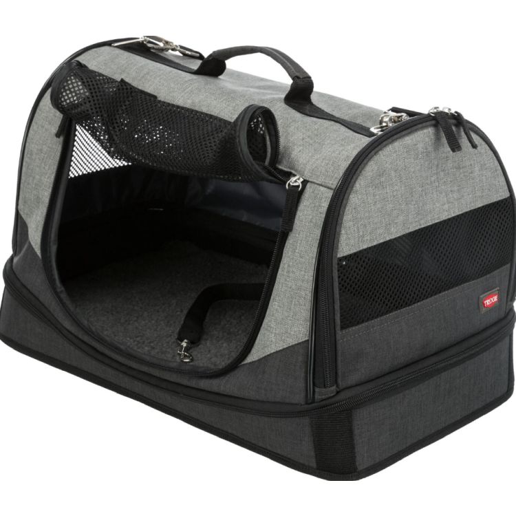 TRIXIE bolso Holly negro y gris 30x30x50 cm