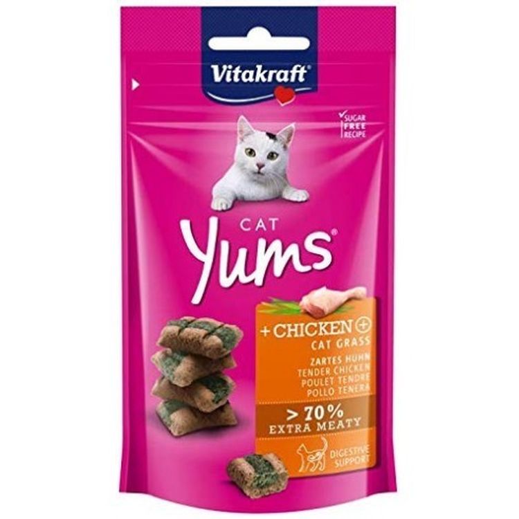 VITAKRAFT gato snack Yums pollo hierba 40 gr