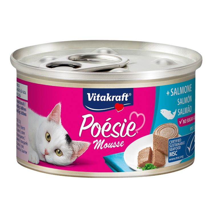 VITAKRAFT gato adulto Poesie mousse salmon lata