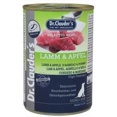 DR CLAUDER perro adulto cordero manzana lata