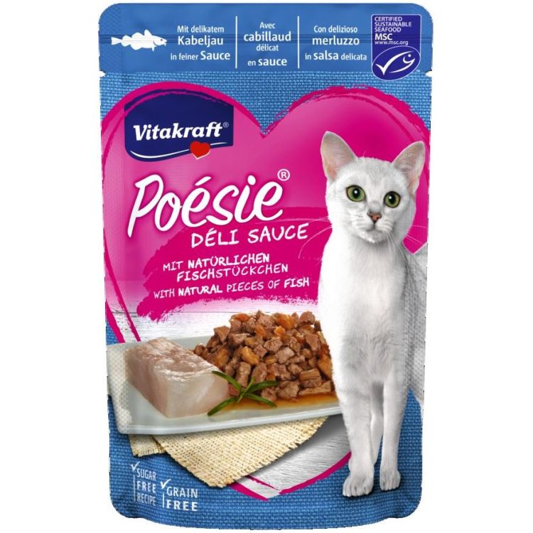 VITAKRAFT gato adulto Poesie bacalao salsa pouch 85 gr