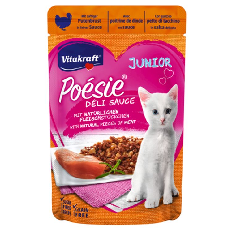 VITAKRAFT gato junior Poesie pavo salsa pouch 85 gr