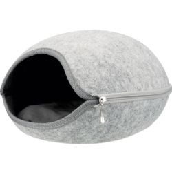 TRIXIE gato cueva suave Luna fieltro gris claro 40x24x46 cm