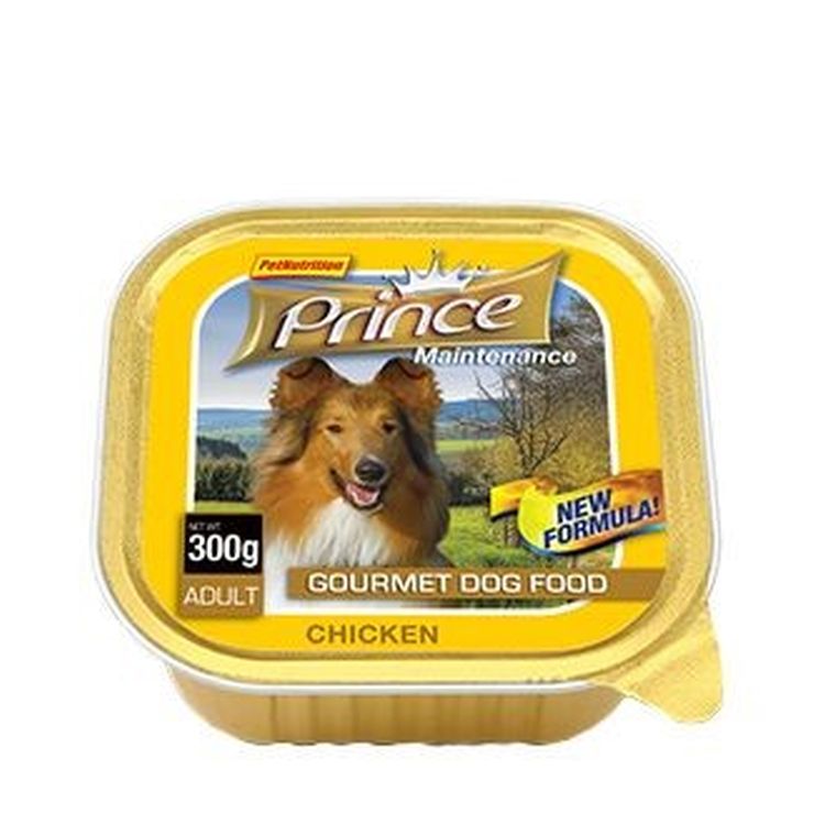 PRINCE perro adulto pollo tarrina 300 gr