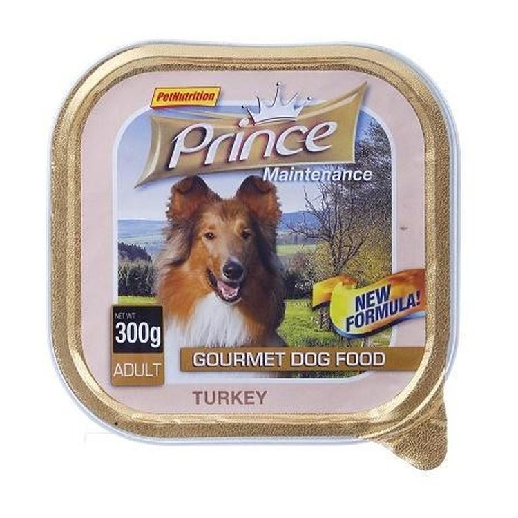 PRINCE perro adulto pavo tarrina 300 gr