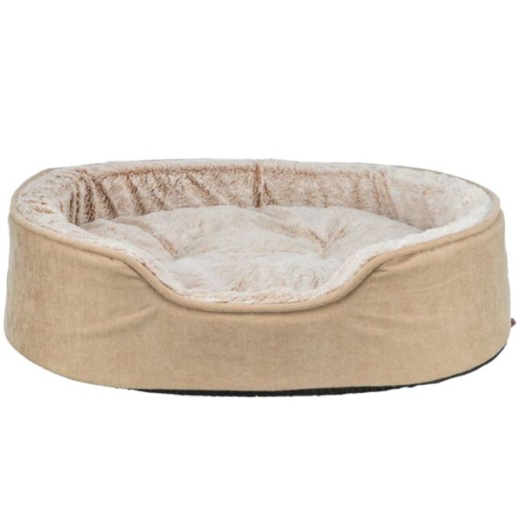 TRIXIE cama vital Lino soft beige y crema